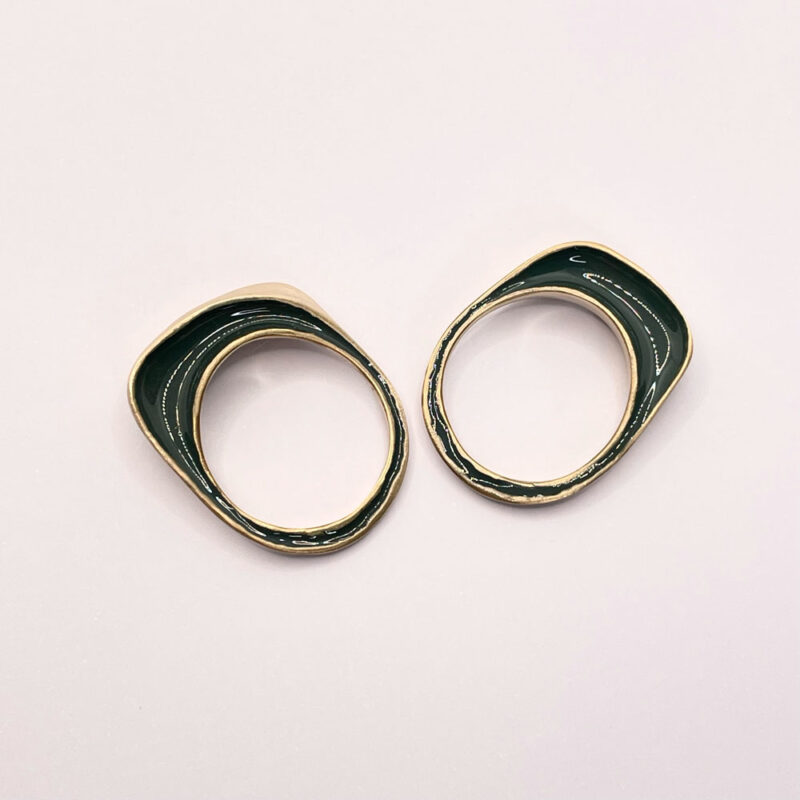 anello twin in bronzo