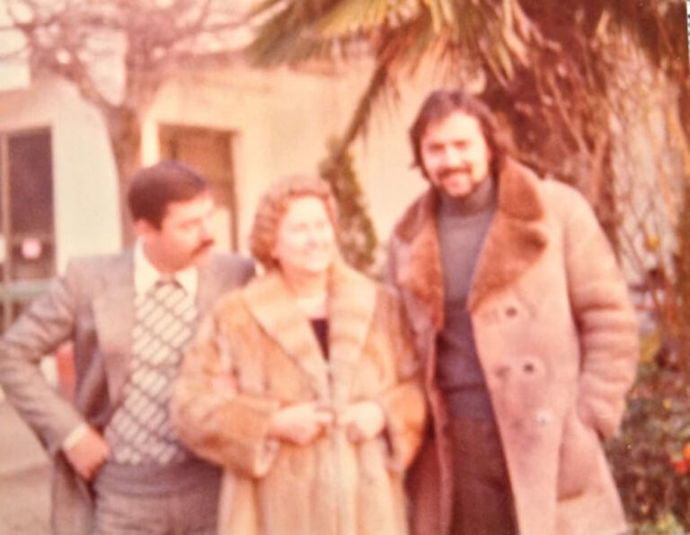 Paolo, Editta e Roberto Vatta, anni 80