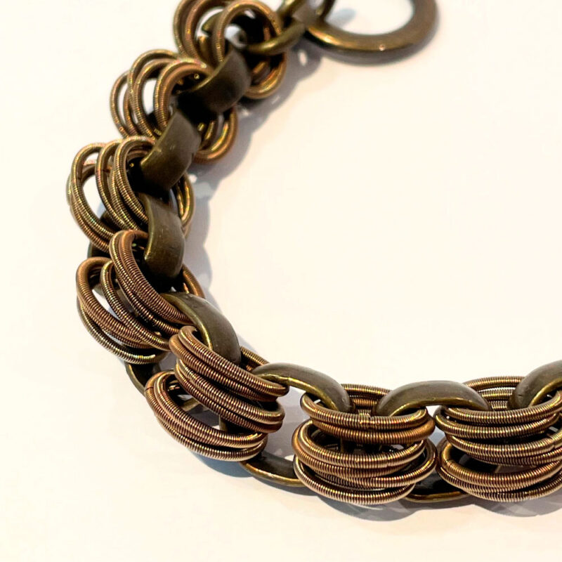 Bracciale molle in acciaio brunite - immagine 2